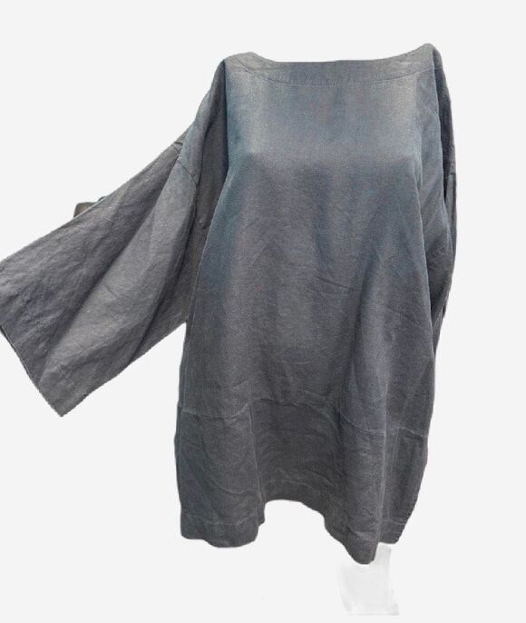 Pure Jill Tops - Pure Jill Navy Blue Linen Top Women’s Size XL